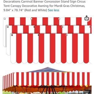 New fabric tent carnival banner